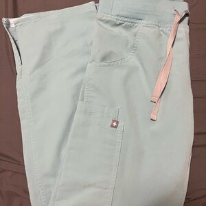 Figs scrub pants in seaglass. XXSP